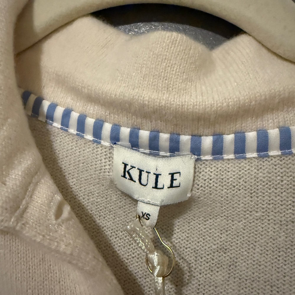 KULE Cream Sweater with Vibrant Stripes - Picture 2 of 5